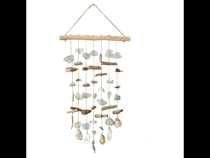 driftwood-sea-glass-shell-hanging-wind-chime-1