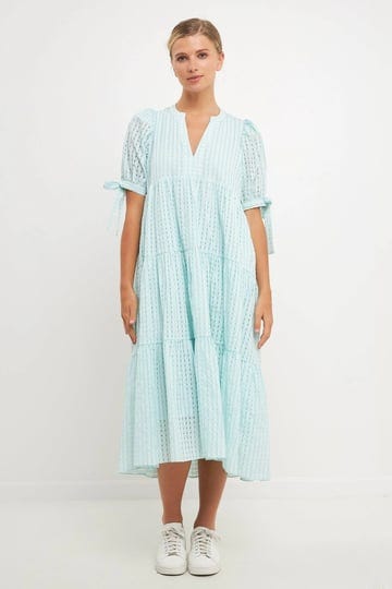 english-factory-gingham-tiered-midi-dress-mint-xs-1