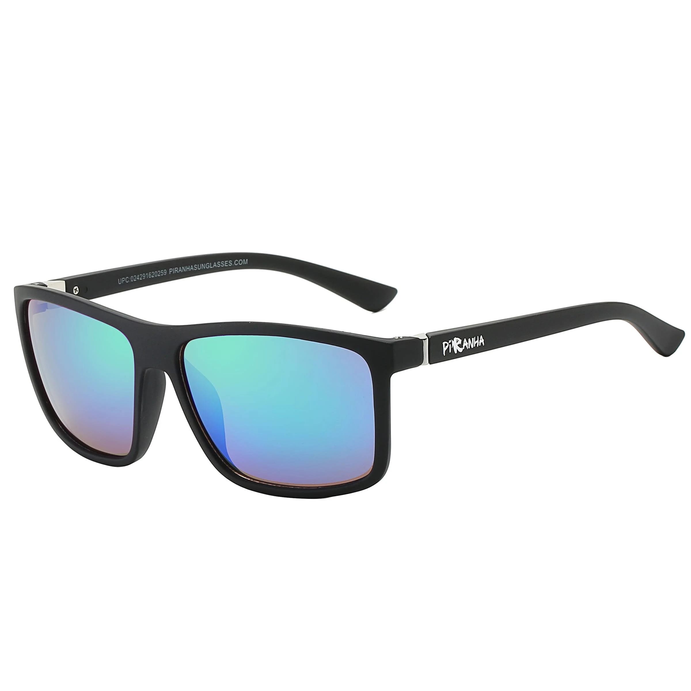 Piranha Xander Black Sunglasses: Classic and Durable Flat-Top Design | Image