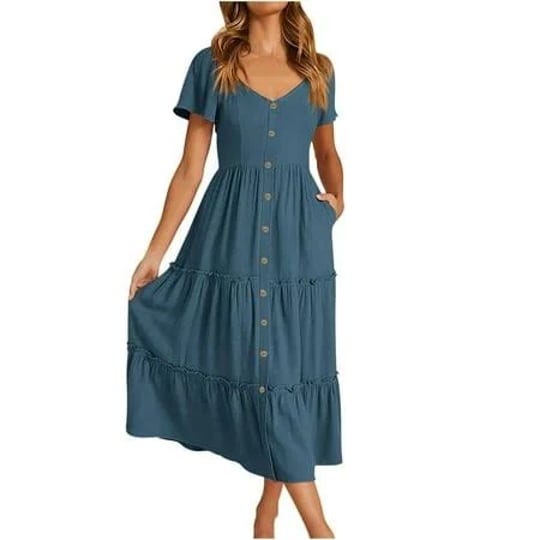 rydcot-clearance-dresses-for-women-womens-summer-dresses-casual-short-sleeve-button-v-neck-tiered-a--1