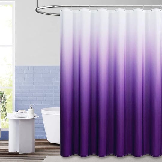 bttn-purple-fabric-shower-curtain-ombre-linen-textured-weighted-thick-shower-curtain-set-with-plasti-1