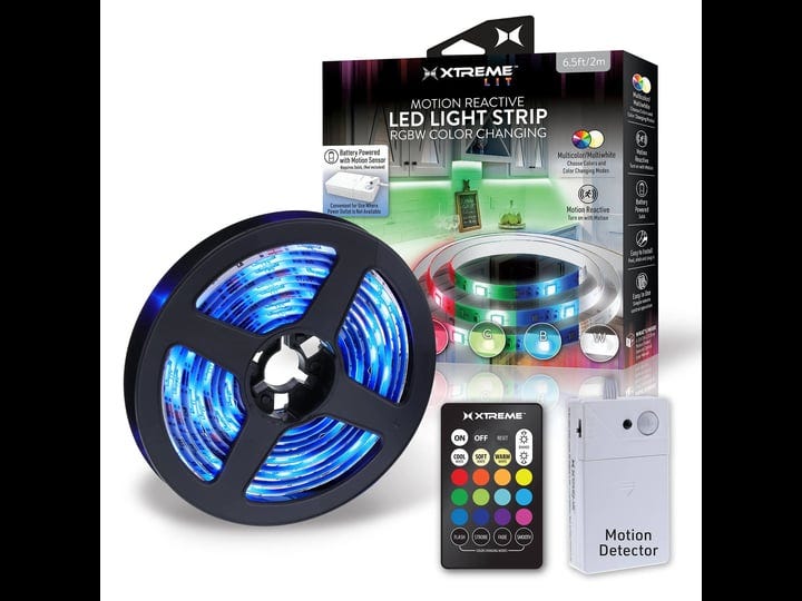 xtreme-lit-6-5ft-indoor-motion-activated-rgbw-color-changing-led-light-strip-battery-powered-1