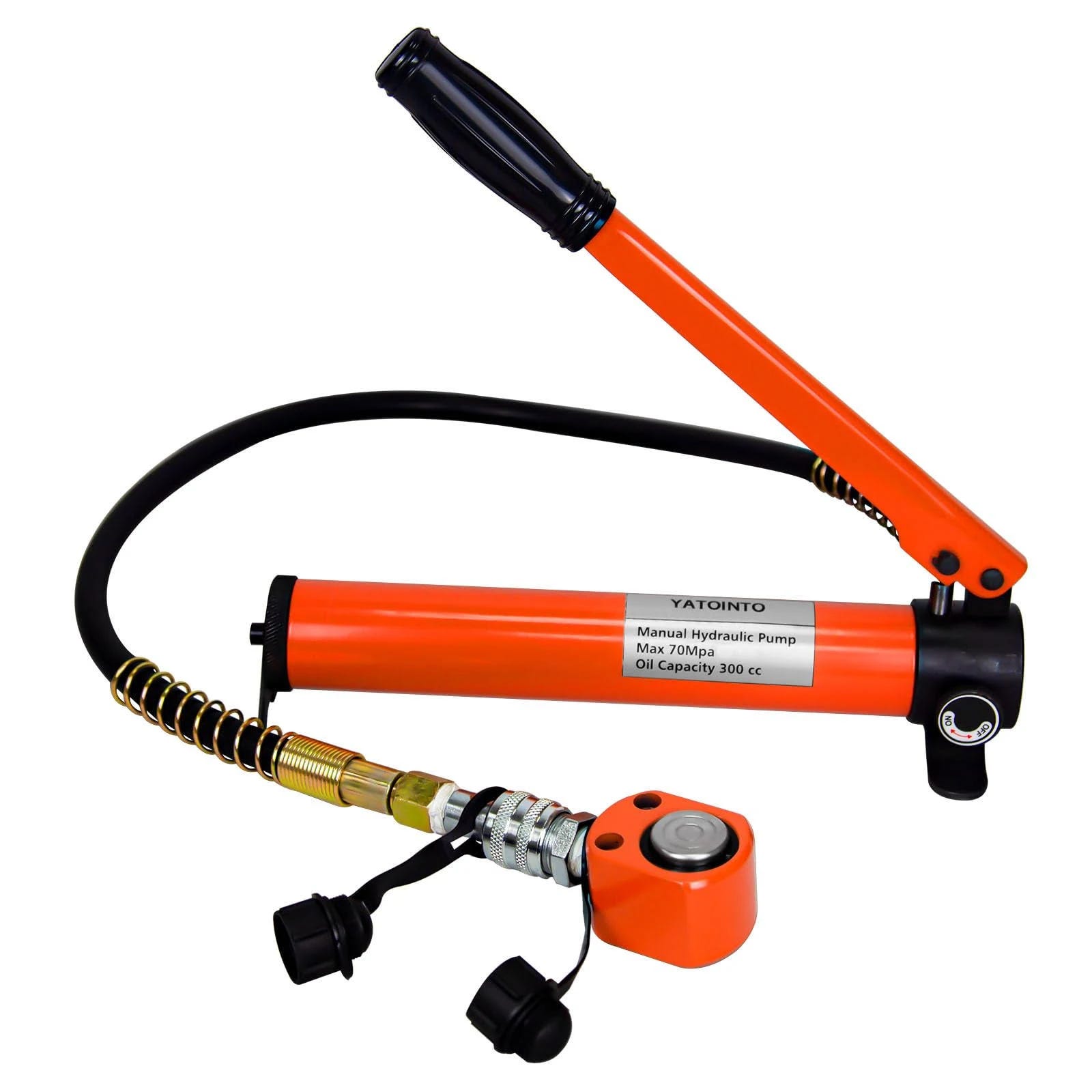 YATOINTO Porta Power 5-Ton Low Profile Multi-Section Hydraulic Jack Kit with Manual Pump | Image