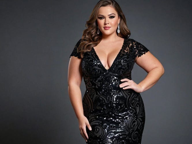 Black-Sequin-Plus-Size-Dress-1