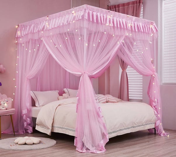 mengersi-canopy-bed-curtains-for-girls-adults-royal-luxurious-cozy-drape-netting-cute-princess-bedro-1