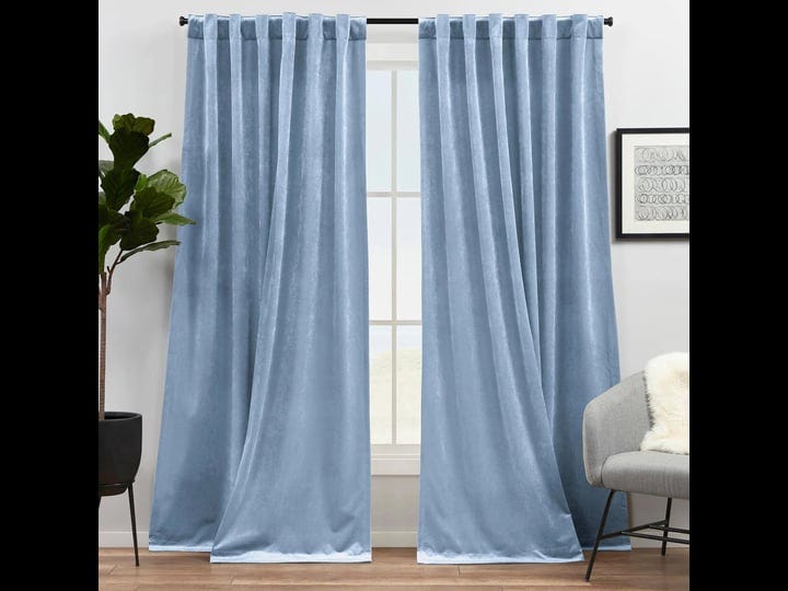 exclusive-home-velvet-heavyweight-light-filtering-hidden-tab-top-curtain-panel-pair-52x96-slate-blue-1