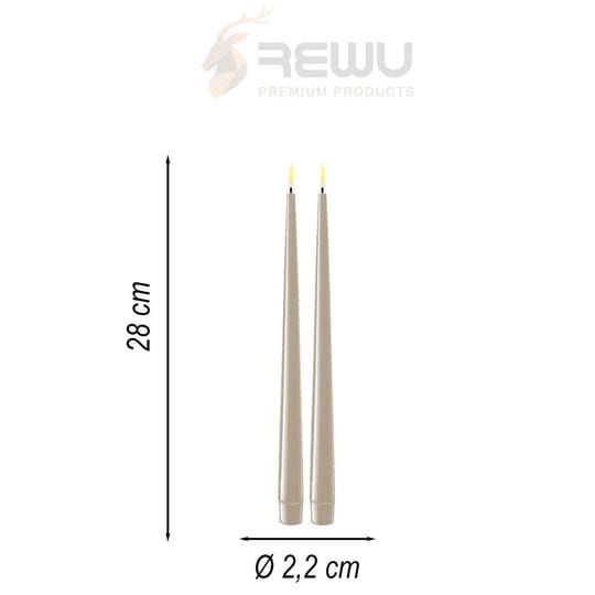 tuskcollection-sand-grey-pack-of-two-led-taper-candles-sizes-available-tall-28cm-rf-k-0031-1