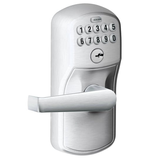 schlage-satin-chrome-steel-electronic-keypad-entry-lock-1