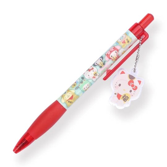 sanrio-keychain-gel-pen-0-5-mm-fortune-cat-series-hello-kitty-1