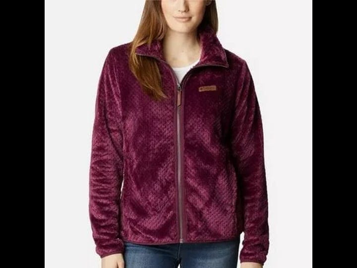 columbia-womens-fire-side-ii-sherpa-full-zip-fleece-jacket-womens-size-xs-purple-1