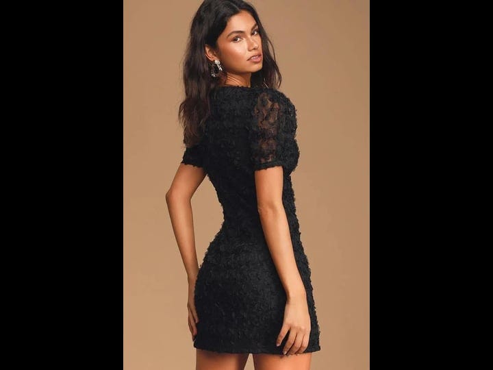 lulus-always-for-you-black-puff-sleeve-mini-dress-size-x-small-100-polyester-1