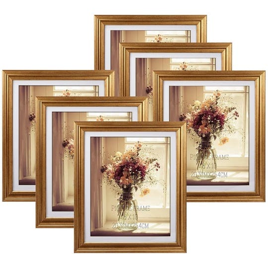 mebrudy-8x10-picture-frames-with-mat-gold-photo-frames-set-for-wall-or-tabletop-display-6-pack-1