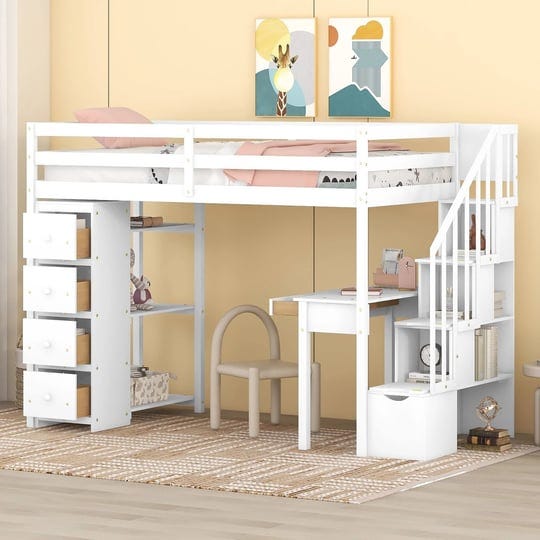 twin-size-loft-bed-with-storage-drawers-desk-and-stairs-wooden-loft-bed-with-shelves-white-1