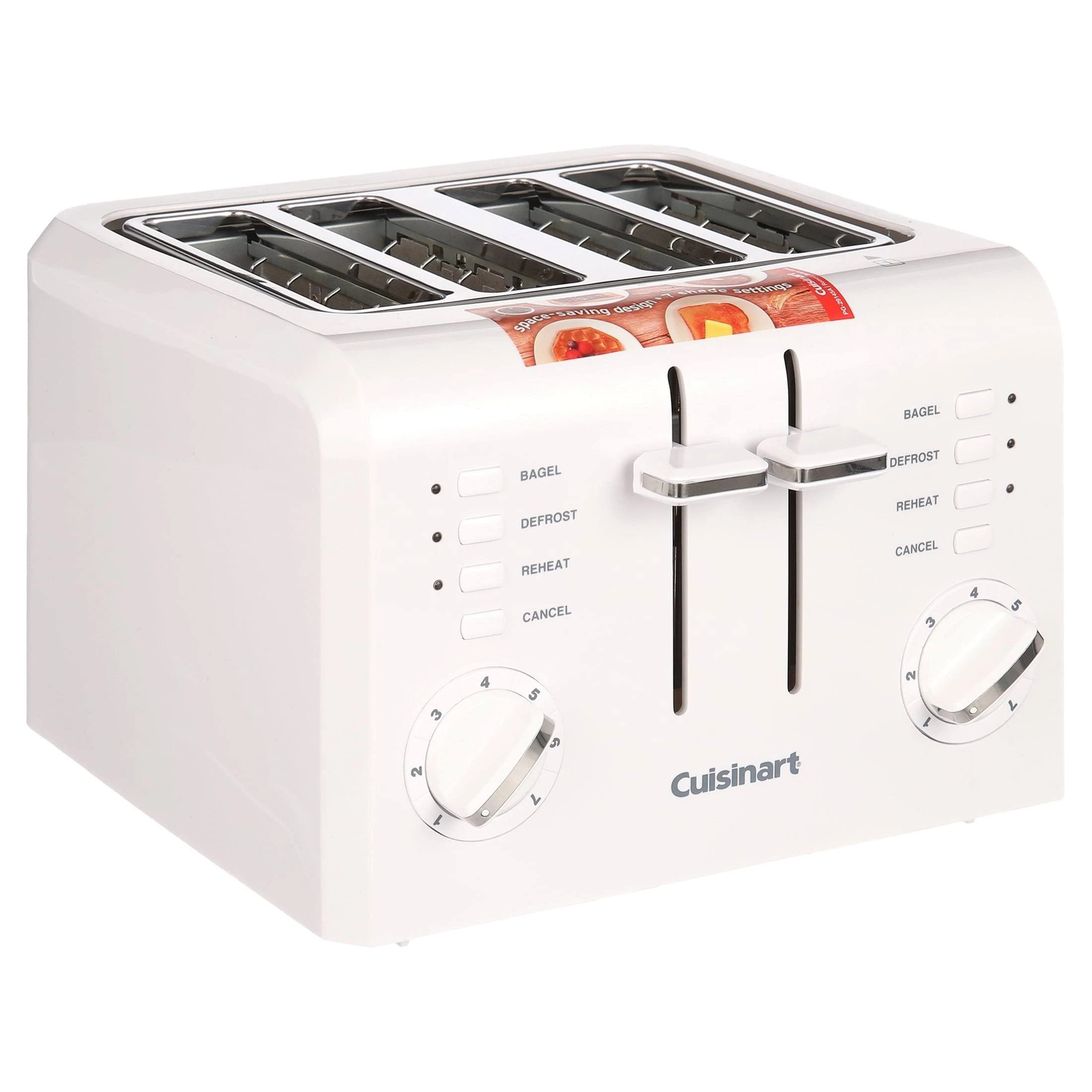 Cuisinart Compact 4-Slice Toaster - White | Image