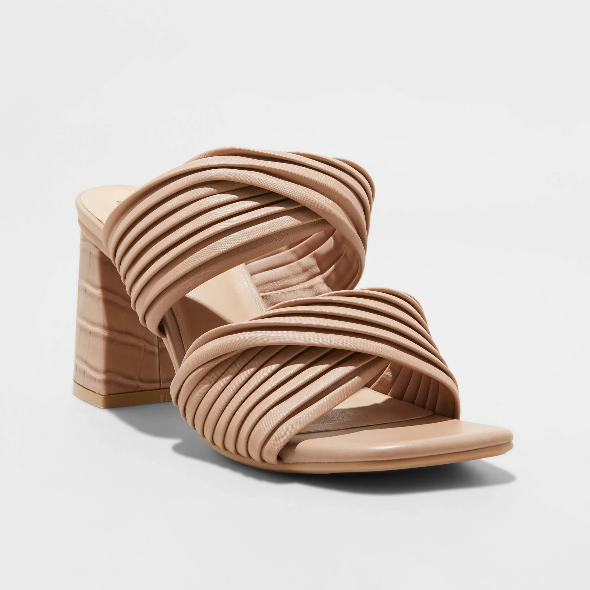 Comfortable Block Heel Mule Shoes | Image