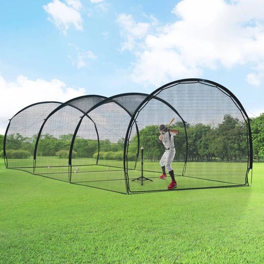 baseball-batting-cage-hitting-training-equipment-net-29-5-ft-x-13-ft-x-9-ft-1