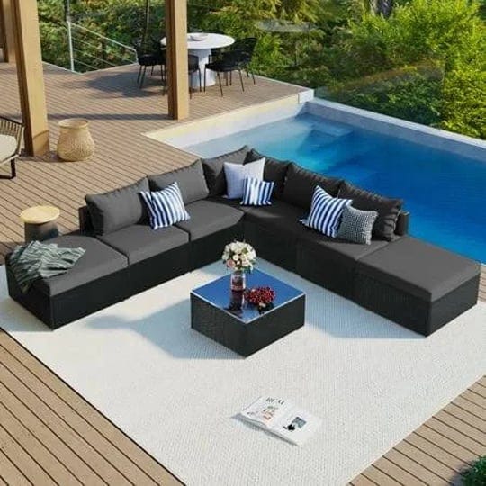 euroco-8-pieces-outdoor-patio-furniture-sets-wicker-conversation-sofa-set-black-wicker-gray-cushions-1