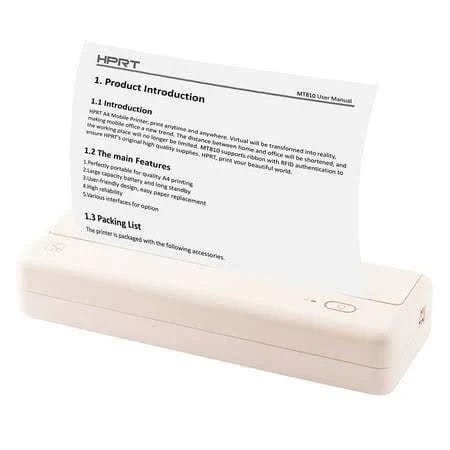 Mini Portable Bluetooth A4 Thermal Printer | Image