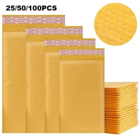 all-size-kraft-bubble-mailers-shipping-padded-envelopes-self-seal-25-50-100-packs-size-1-7--x12-yell-1