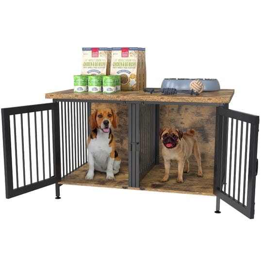 gdlf-double-dog-crate-with-divider-for-1-or-2-dogs-indoor-kennel-cage-int-dims-36-2wx24-5dx21h-brown-1