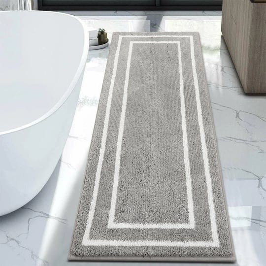 green-scenic-bath-rug-runnerwater-absorbent-extra-long-bathroom-rugnon-slip-bathroom-floor-matsoft-m-1