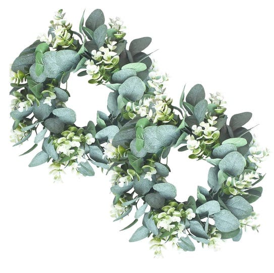 lskytop-2-pack-green-eucalyptus-wreath-round-wreath-artificial-wreath-farmhouse-wreath-for-door-wall-1