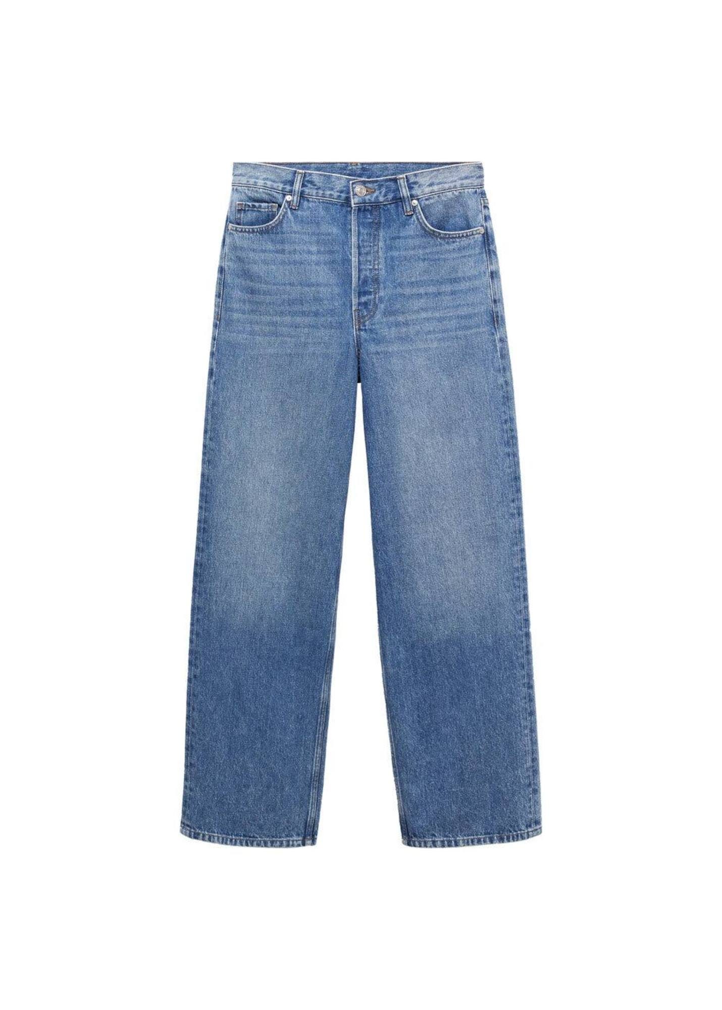 Faded Indigo Wide Leg Jeans for Women | Image