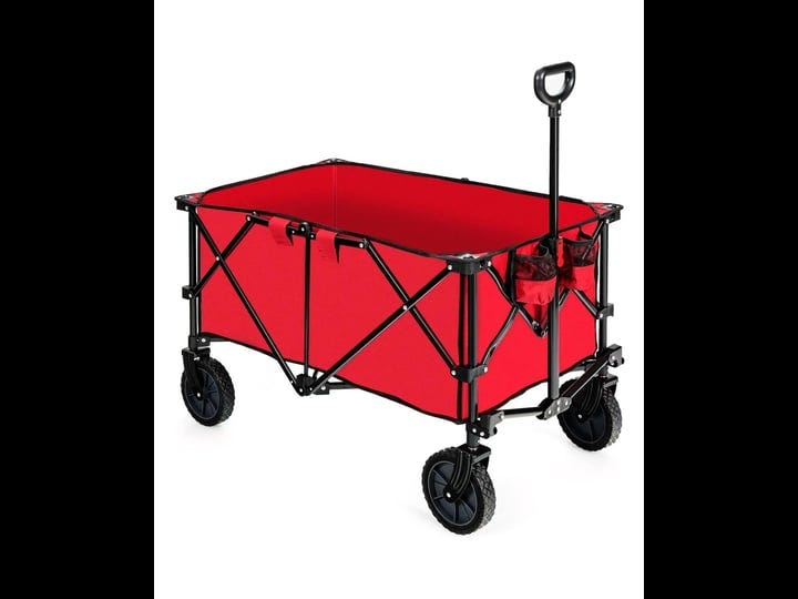 folding-collapsible-wagon-utility-camping-cart-red-1