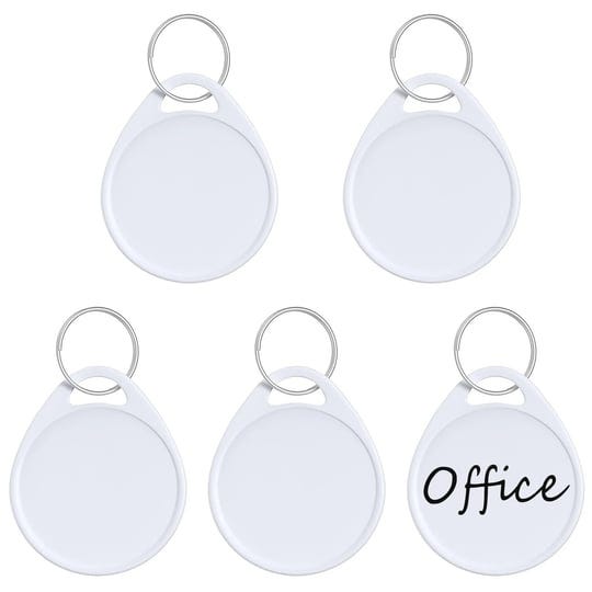 uniclife-round-plastic-key-tags-with-split-ring-white-label-100-pack-1