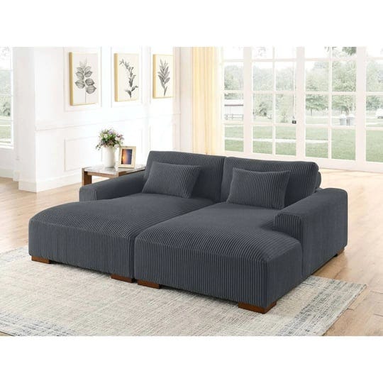 axiel-88-square-arm-sofa-bed-wade-logan-fabric-dark-gray-corduroy-1