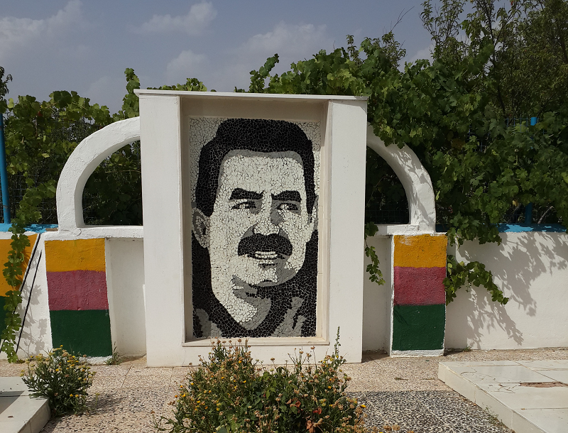 A mural depicting PKK leader Abdullah Ocalan. Wikimedia photo