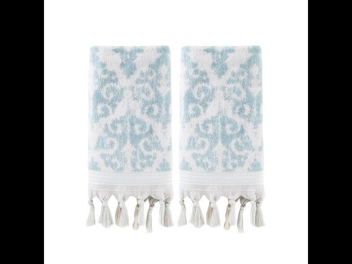 skl-home-mirage-fringe-2-piece-hand-towel-set-aqua-1