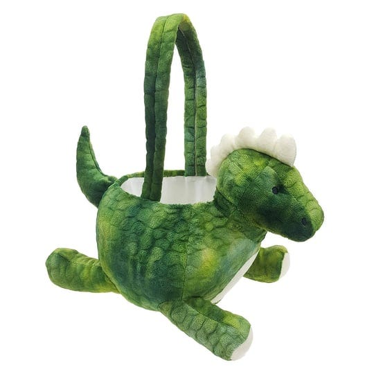 dearsun-adorable-3d-green-dinosaur-basket-plush-easter-basket-easter-egg-hunting-basket-1