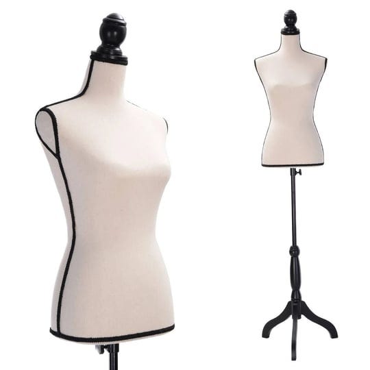 jaxpety-female-mannequin-torso-clothing-display-w-black-tripod-stand-new-beige-1