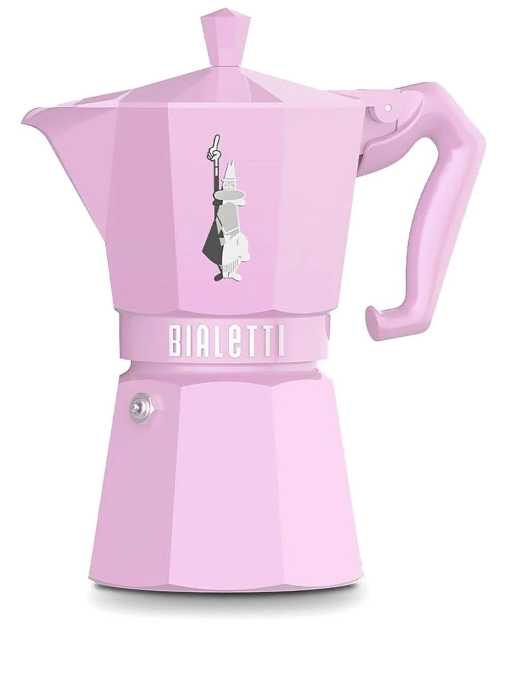Stylish Pink Moka Express Coffee Maker for Induction Hobs | Image