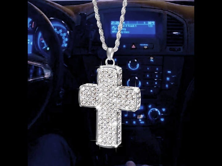 pagow-bling-car-accessories-women-double-sided-bling-cross-car-decor-crystal-diamond-metal-cross-car-1