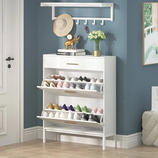 white-flip-drawer-shoe-cabinet-wall-mounted-coat-rack-set-3-drawers-narrow-shoe-storage-organizer-31