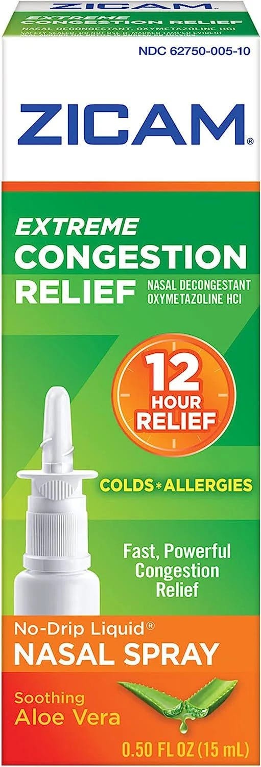 Zicam Extreme Congestion Relief No-Drip Liquid Nasal Spray with Soothing Aloe Vera | Image