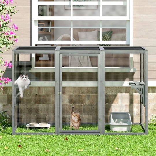 wooden-outdoor-cat-enclosure-run-playpen-catio-1