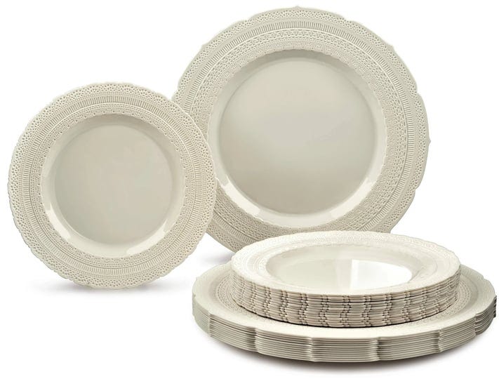 occasions-50-plates-pack-25-guests-extra-heavyweight-vintage-wedding-disposable-reusable-plastic-pla-1