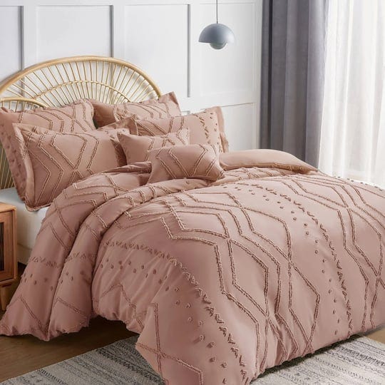 gemarwel-pink-duvet-cover-queen-boho-queen-size-jacquard-tufted-geo-bedding-set-3-pcs-farmhouse-all--1