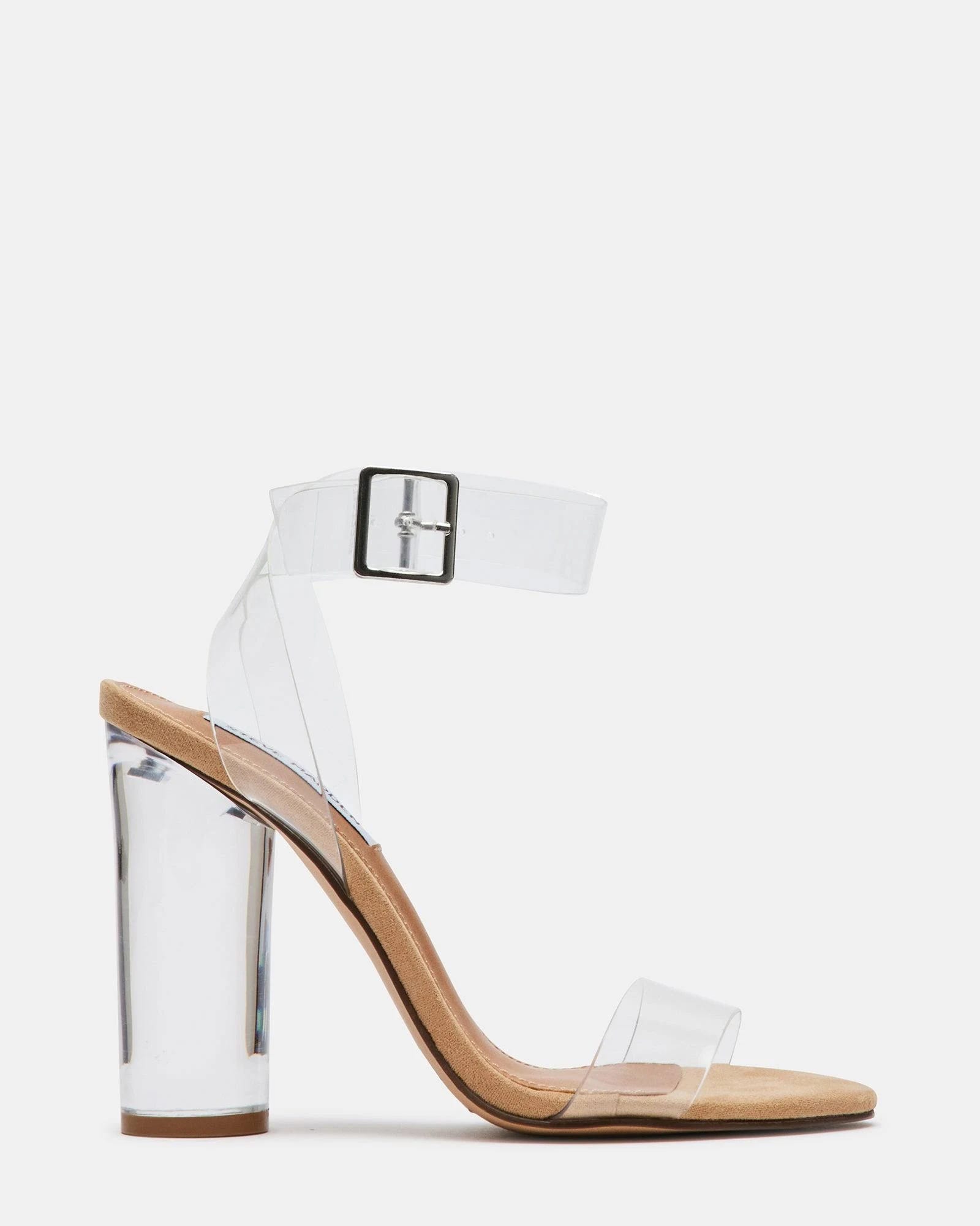 Clever Clear Sandal Heels for Dress Casual Looks | Image