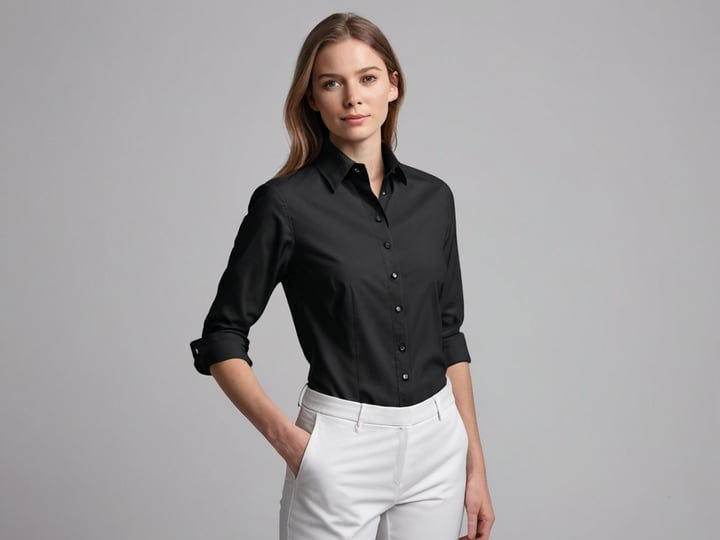 Womens-Black-Button-Down-Shirt-5