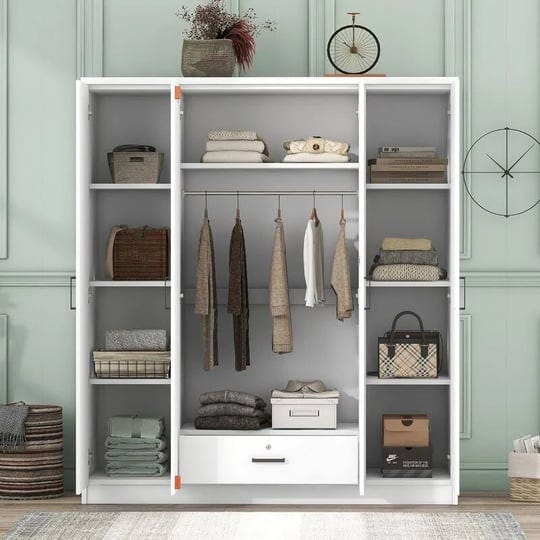 modern-high-quality-4-door-bedroom-wardrobe-armoire-with-1-drawer-shelves-and-hanging-rail-multiple--1