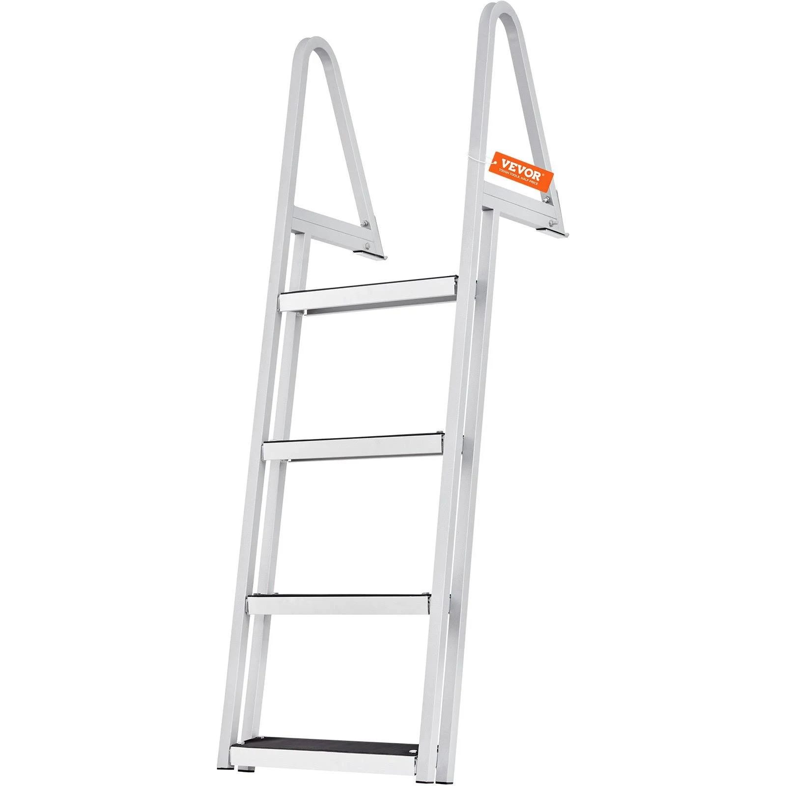 VEFOR Removable 4 Step Boat Ladder for Pontoon Boats | Image