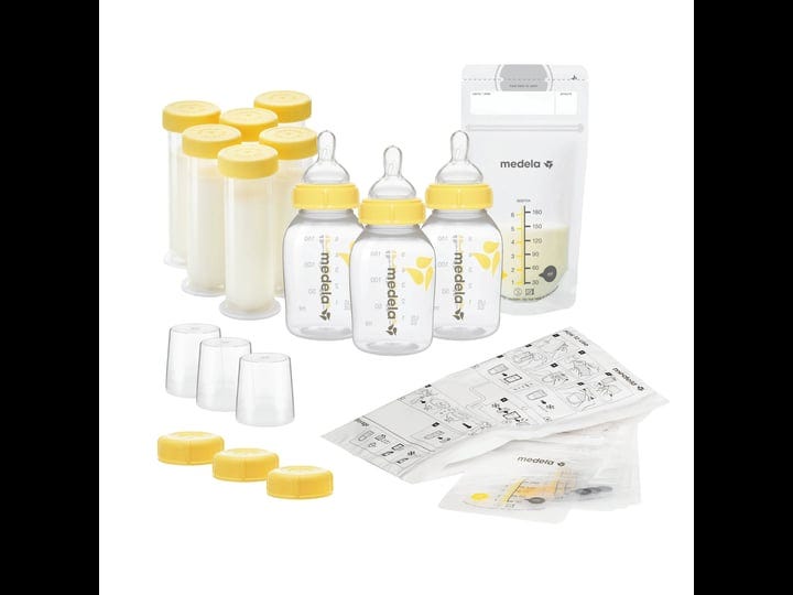 medela-breastfeeding-gift-set-breast-milk-storage-system-bottles-nipples-1