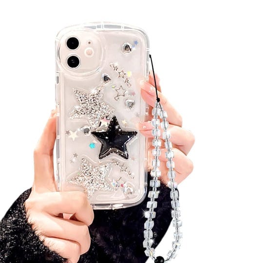 ownest-compatible-for-iphone-11-cute-glitter-3d-stars-crystal-heart-clear-with-design-aesthetic-wome-1