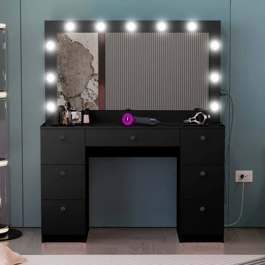 boahaus-freya-vanity-with-light-bulbs-7-drawers-mirror-black-black-basic-knobs-1
