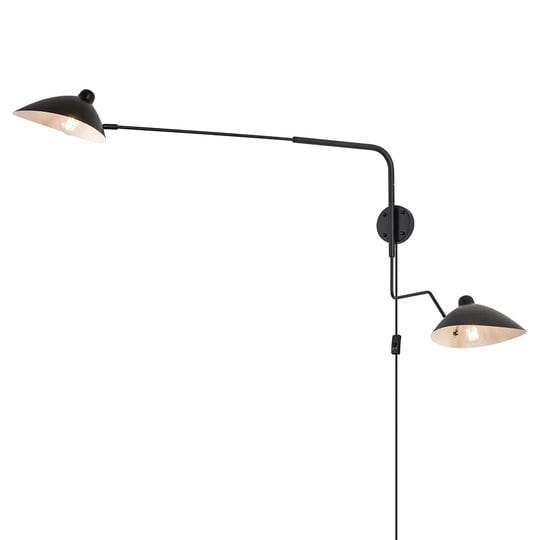 chiynght-modern-2-lights-swing-arm-wall-sconce-plug-in-rotatable-black-wall-lights-with-on-off-cord--1