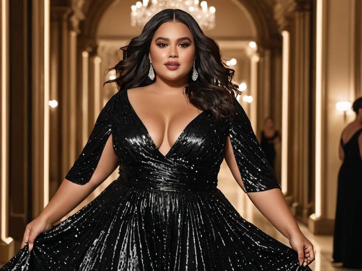 Plus-Size-Black-Glitter-Dress-5